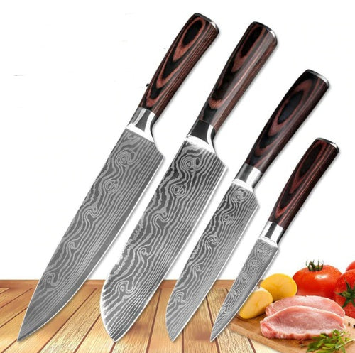 Damascus Knife Set